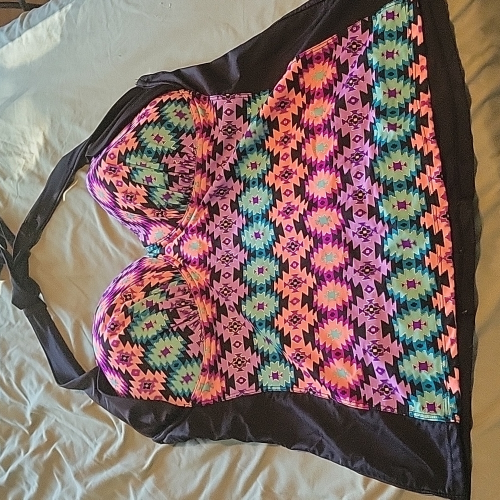 Halter swim top